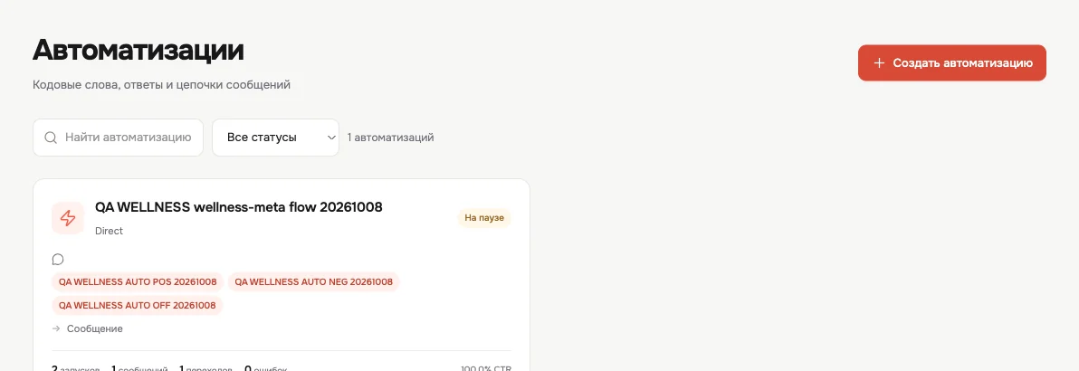 Реальные автоматизации Wellness CRM: статусы, триггеры и управление сценариями
